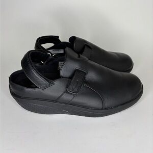 Mbt Shoes Women Size 38 US 7-7.5 Black Leather Comfort Sling Back walking
